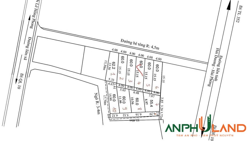 Chủ cần thanh khoản gấp 1 lô giá rẻ hơn thị trường tại phường Lưu Kiếm (Đông Sơn), TP Hải Phòng