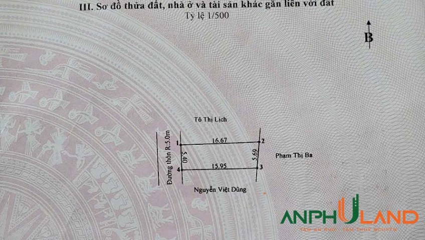 Bán lô góc nhà vườn tại phường Thiên Hương (Lâm Động), TP Hải Phòng