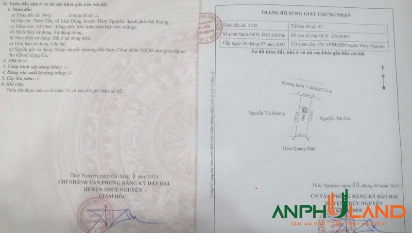 Chính chủ gửi bán lô đất đẹp tại phường Thiên Hương (Lâm Động), TP Hải Phòng