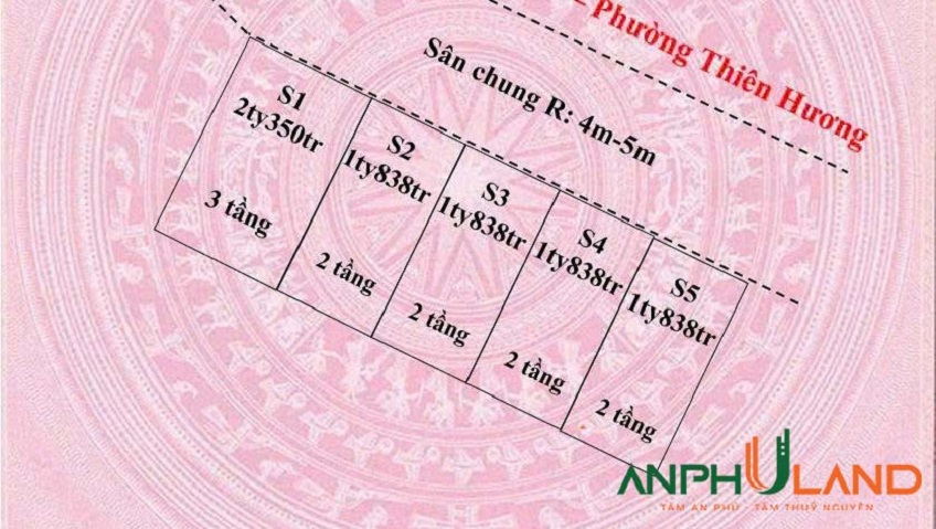 Chính chủ gửi bán 4 căn nhà 2 tầng  + 1 căn 3 tầng tại TDP 8, phường Thiên Hương, TP Hải Phòng