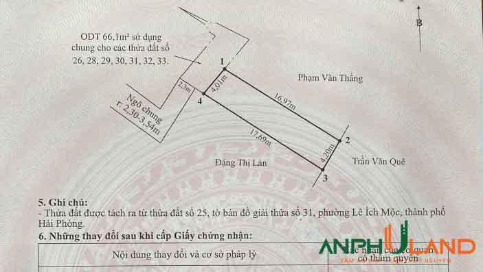 Cần bán lô đất giá công nhân Phường Lưu Kiếm (xã Cao Nhân), TP Hải Phòng