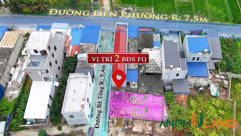 Cần bán 2 lô F0 sẵn bìa tại Phường Hòa Bình (xã Đông Sơn), TP Hải Phòng