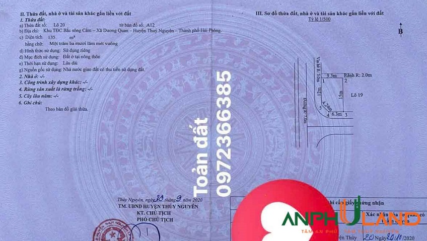 Cần bán sản phẩm đẹp cho nhà đầu tư tại Phường Thủy Nguyên, TP Hải Phòng