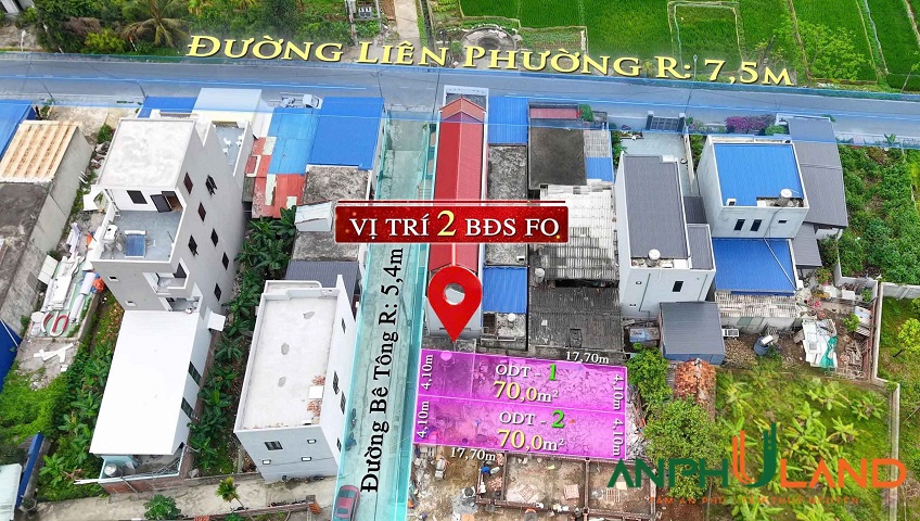Chào bán 2 lô F0 sẵn bìa tại Phường Hòa Bình (xã Đông Sơn cũ), TP Hải Phòng