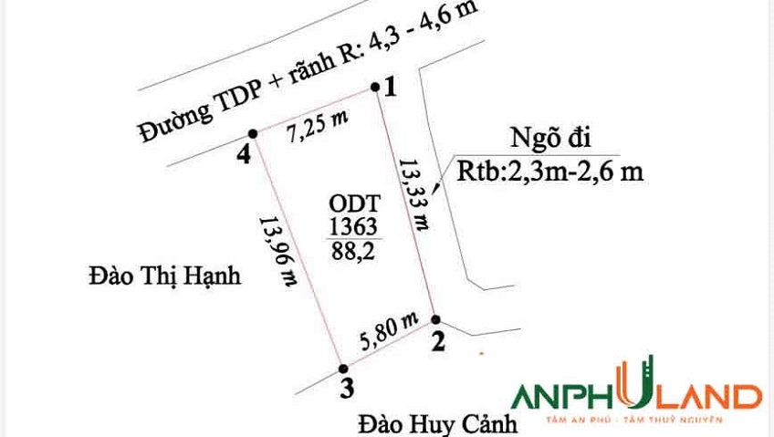 Cần bán lô góc đẹp tại TDP Đống Am, Phường Thủy Nguyên (xã Thủy Đường), TP Hải Phòng