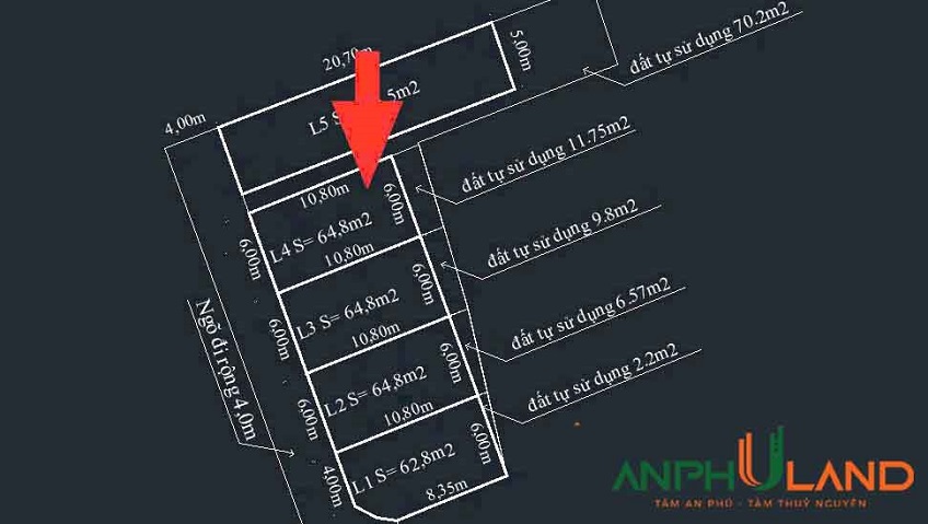 Chuyển nhượng lô đất tại Phường Thủy Nguyên (xã Dương Quan), TP Hải Phòng