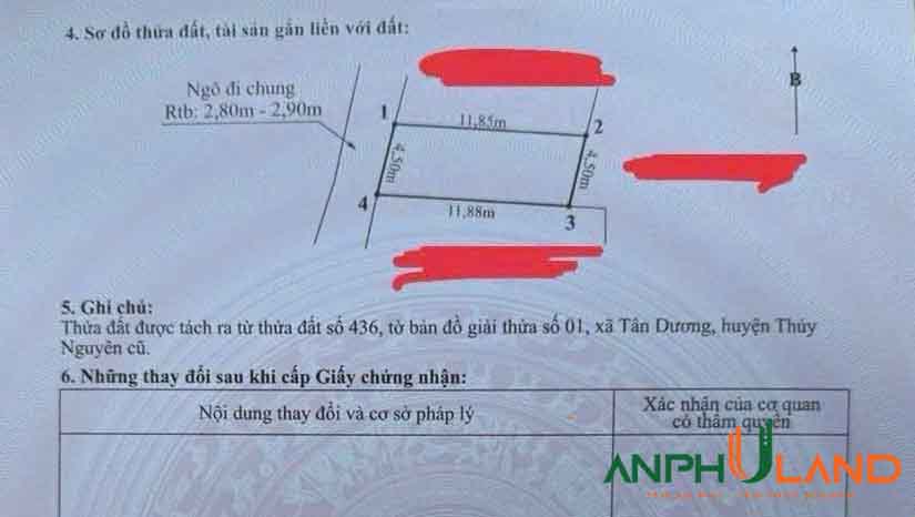 Cần bán lô đất trung tâm hành chính, Phường Thủy Nguyên (xã Tân Dương), TP Hải Phòng