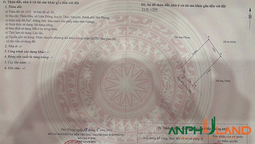 Bán lô đất đẹp giá tốt tại phường Thiên Hương (Lâm Động), TP Hải Phòng