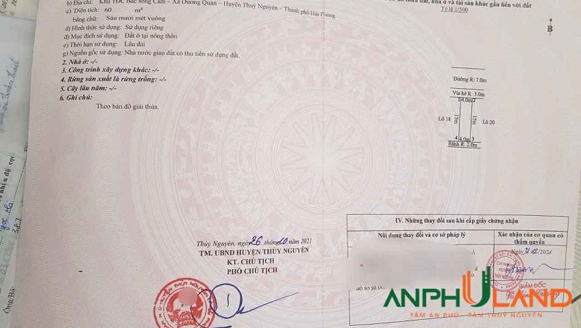  Bán lô đất rẻ nhất lô 19 LK 05 tại TĐC Áp Tràn, P. Thủy Nguyên (xã Dương Quan), TP Hải Phòng