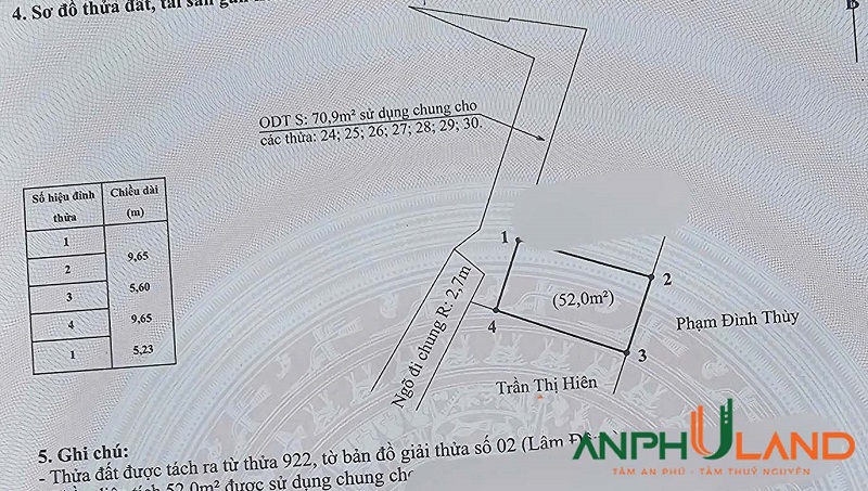 Chủ cần bán lô đất ngõ ô tô tại phường Thiên Hương (Lâm Động), TP Hải Phòng