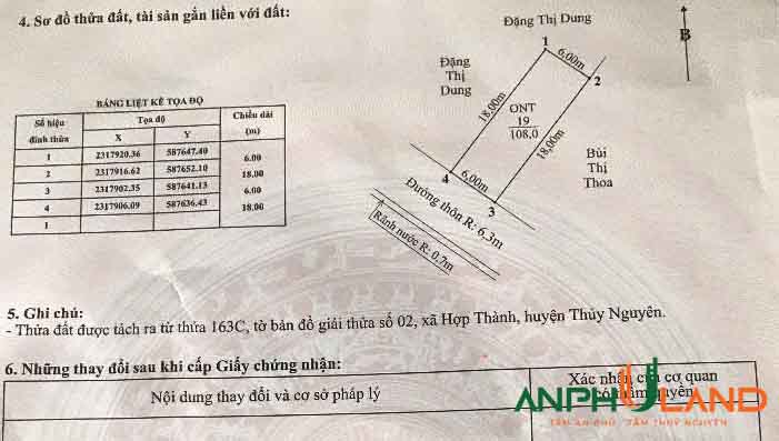 Cần bán lô đất 108 m2 tại trục chính phường Lê Ích Mộc (xã Hợp Thành), TP Hải Phòng