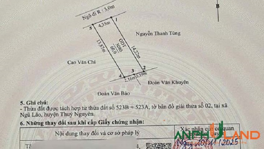 Chính chủ gửi bán 2 lô đất đẹp phường Bạch Đằng (Ngũ Lão), TP Hải Phòng