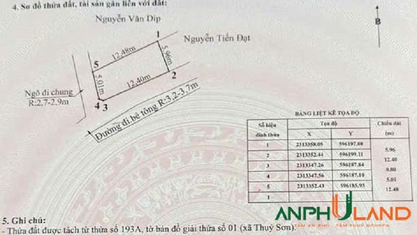Bán lô góc 2 mặt tiền 72,6m² tại phường Thuỷ Nguyên (Thuỷ Sơn), TP Hải Phòng