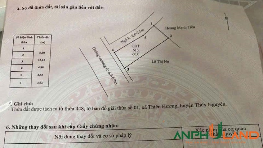 Bán lô góc thoáng mát 60m² tại phường Thiên Hương, TP Hải Phòng