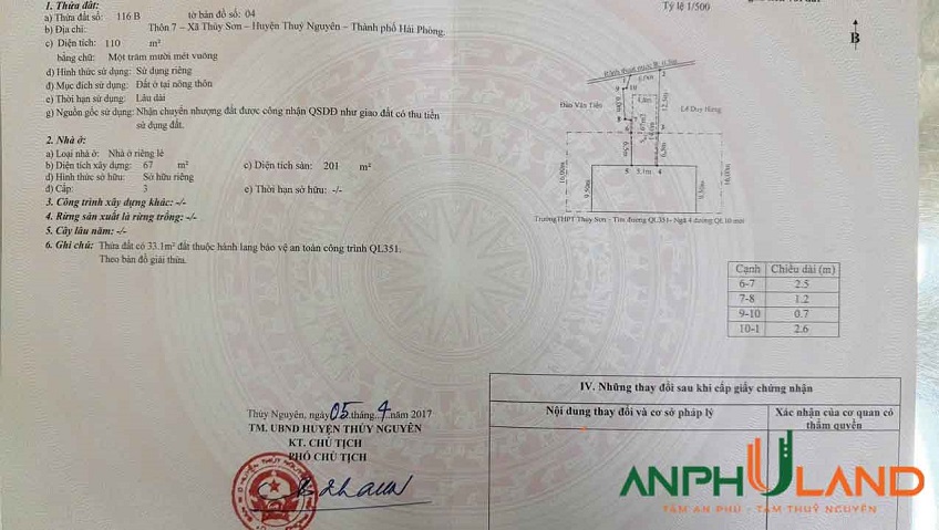 Cần bán nhà tại TDP Thủy Sơn 7, Phường Thủy Nguyên, TP Hải Phòng