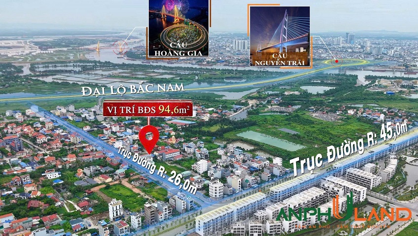 Chào bán lô đất gần sát Khu D Bắc Sông Cấm, phường Thuỷ Nguyên, TP Hải Phòng