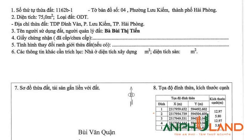 Cần bán 1 lô duy nhất tại Trại Kênh, Phường Lưu Kiếm (xã Kênh Giang), TP Hải Phòng