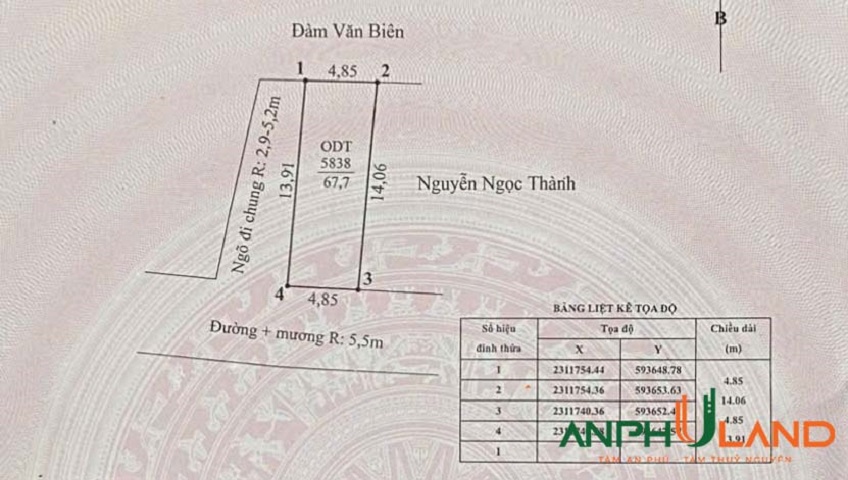 Bán lô góc mặt đường TDP Sú 2, phường Thiên Hương (Lâm Động), TP Hải Phòng