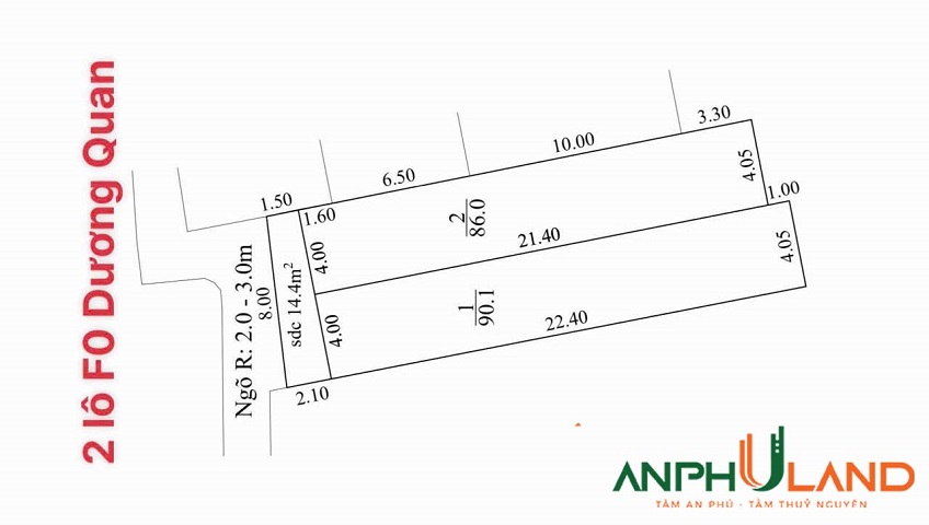 Mở bán 2 lô F0 phường Thuỷ Nguyên (Dương Quan), TP Hải Phòng