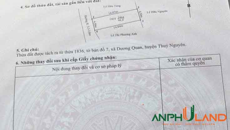 Chủ cần bán gấp lô đất tại TDP Bãi Cát, phường Thủy Nguyên, TP Hải Phòng