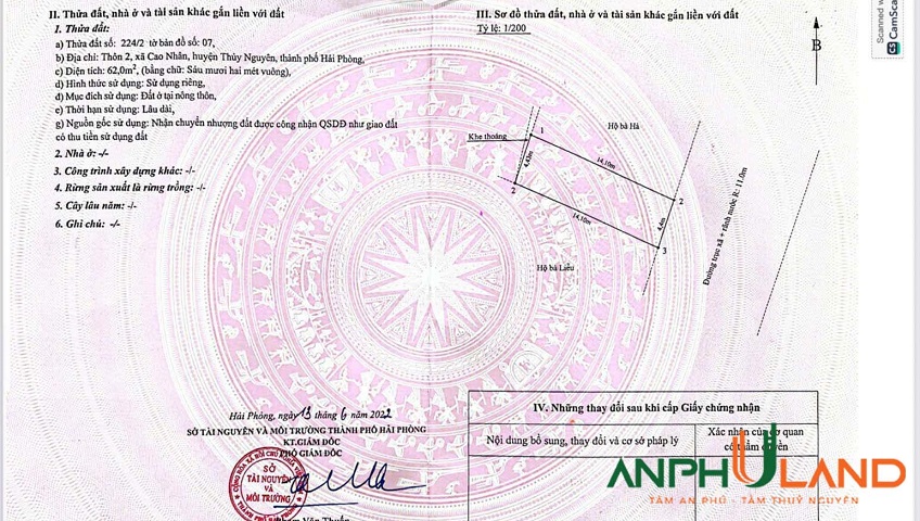 Bán lô đất đẹp chính chủ vị trí vạng tại phường Lê Ích Mộc, TP Hải Phòng