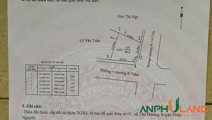Cần bán lô góc hiếm ngã tư liên thông phường Thủy Nguyên (xã Tân Dương), TP Hải Phòng