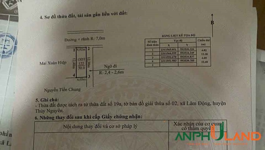 Cần bán lô góc cực đẹp tại Phường Thiên Hương (xã Lâm Động), TP Hải Phòng