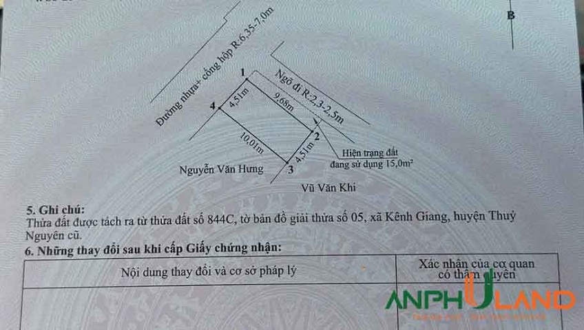Cần bán lô đất đẹp tại Phường Lưu Kiếm (xã Kênh Giang), TP Hải Phòng