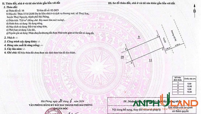 Chính chủ gửi bán lô 15LK05 tại KĐT Quang Minh, phường Thuỷ Nguyên, TP Hải Phòng