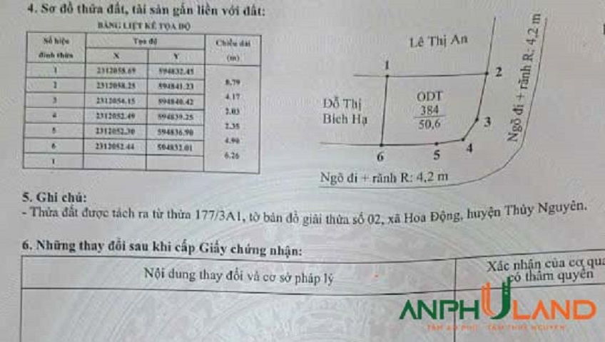 Bán lô đất 50m² tại TDP Đường Đá, phường Thuỷ nguyên, TP Hải Phòng
