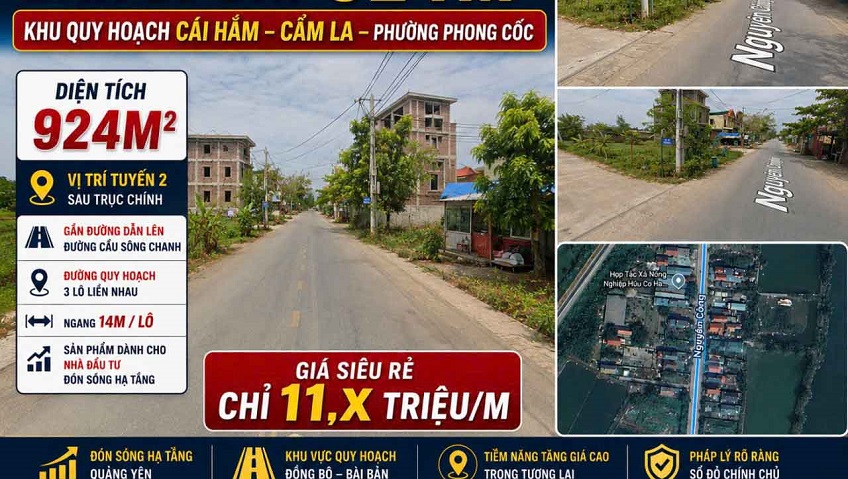 Cần bán lô đất quy hoạch Cái Hắm, Cẩm La, Phường Phong Cốc, Quảng Yên, Quảng Ninh
