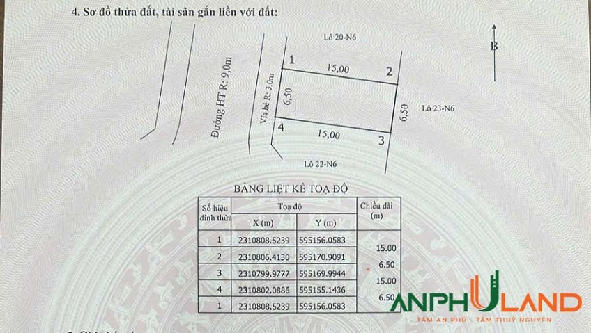 Bán lô 21N6 khu đấu giá Bái Ngoài, phường Thuỷ Nguyên, TP Hải Phòng