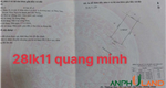 Chào bán lô 28-LK11 KĐT Quang Minh, phường Thuỷ Nguyên, TP Hải Phòng