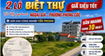 Cần bán 2 lô biệt thự, khu quy hoạch ngoại giá, phường Phong Cốc, Quảng Yên, Quảng Ninh