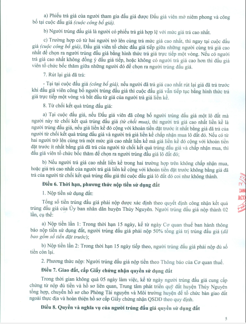 TB đấu giá Khau Da, Thuỷ Sơn, Hoa Động ( đợt tiếp T3/2020 ) - page 12