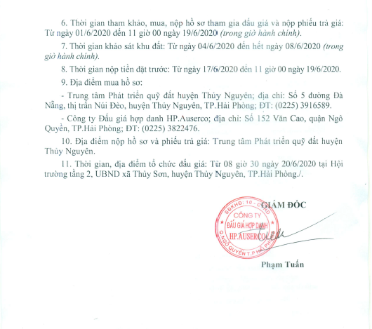 TB đấu giá 99 lô Khau Da, Thuỷ Sơn T6/2020 - page 6